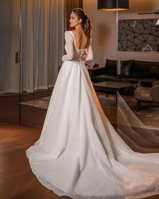 Свадебное платье со шлейфом купить в салоне \"ИнтерСтиль\"