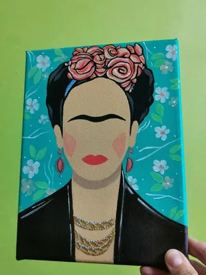 Холст / Акрил / Фрида Кало / Canvas Frida Kahlo в интернет-магазине Ярмарка  Мастеров по цене 1870 ₽ – NEECABY | Картины, Пенза - доставка по России