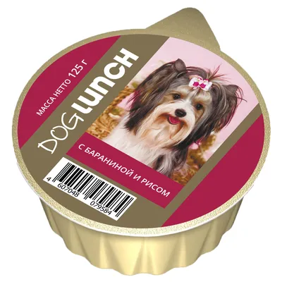 Купить Dog Lunch Дог Ланч консервы для собак крем-суфле с Бараниной и рисом  ламистер с доставкой в интернет магазине Москвы