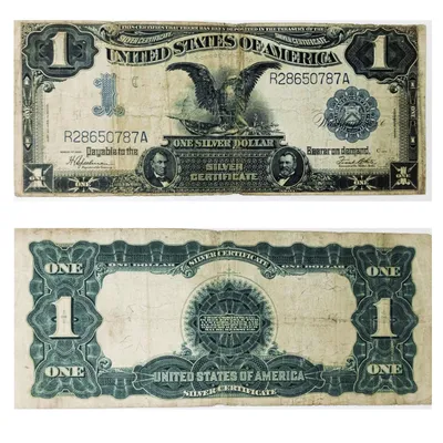 ᐉ Банкнота 1 доллар R 28650787 A США 1899 г.