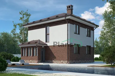 Проект бетонного дома 67-68 :: Интернет-магазин Plans.ru :: Готовые проекты  домов