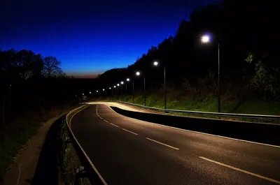 Фон дороги ночью - фото и картинки: 50 штук