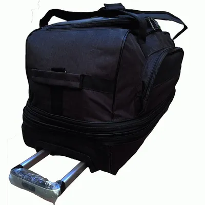 Купить дорожную сумку на 4 колесах с выдвижной ручкой TsV 502-24 черная