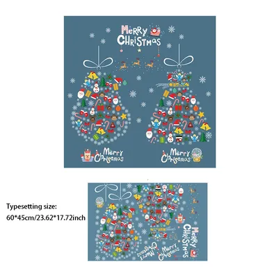 Hristmas дерево Съемные снежинки Санта Клаус водостойкие стикеры s  Искусство Переводные картинки для дома магазина Dorm декор для окон стикер  | AliExpress