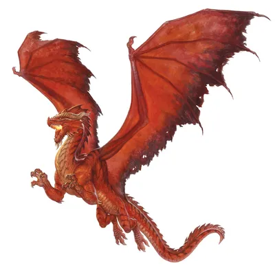 Взрослый красный дракон [Adult red dragon] / Бестиарий D\u0026D 5 / Monster  manual
