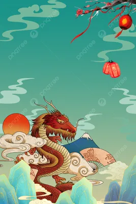 Дракон несущий дракона 2 февраля зеленый в китайском стиле Фон Обои  Изображение для бесплатной загрузки - Pngtree