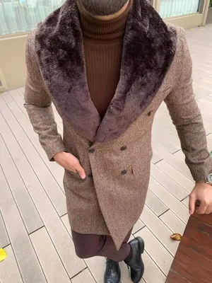 Fashionable men's winter coat Burgundy color. | Мужское пальто, Зимнее  пальто, Пальто