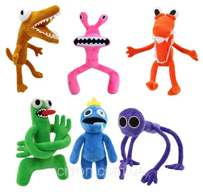 Набор Радужные Друзья 6 штук, мягкие игрушки из Roblox 30-35 см высота.  Rainbow Friends: продажа, цена в Ровно. Мягкие игрушки от \