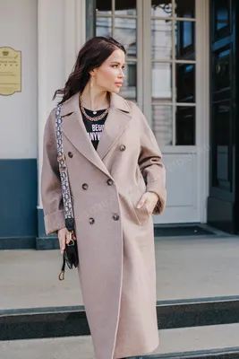Двубортное пальто женское фото