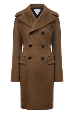 Женское двубортное пальто из натуральной шерсти с отложным воротником и  карманами | AliExpress