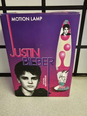Justin Bieber Lava Lamp Motion Official Merchandise Purple Light — Купить  на eBay UK (Великобритания) с Доставкой в Украину — Megazakaz