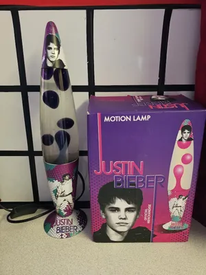 Justin Bieber Lava Lamp Motion Official Merchandise Purple Light — Купить  на eBay UK (Великобритания) с Доставкой в Украину — Megazakaz