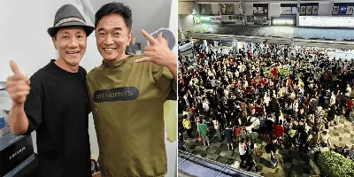 Тайваньский ведущий Джеки Ву собрал огромные толпы людей в Бедоке и провел аукцион в прямом эфире с Ван Леем