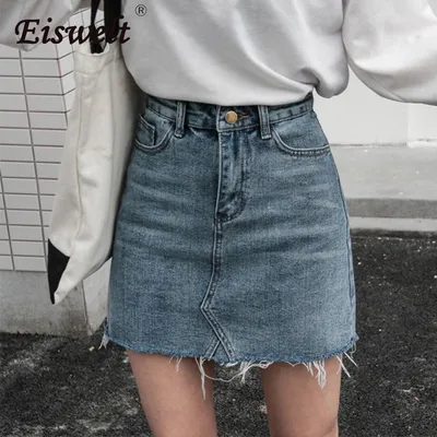Женские темно-серые джинсовые юбка-шорты И-4409 - купить недорого в  интернет магазине \"OLLA\", Украина.