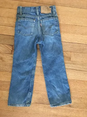 Vtg 70s 80s Kids Levis Blue Jeans Boys 5 20-1/2 Orange Tag Snap Denim Pants  USA | eBay