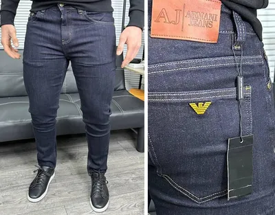 Мужские джинсы синие зауженные ARMANI EXCHANGE Slim-Fit цвет fancy blue  размер 30x32 — купить недорого с доставкой, 40650