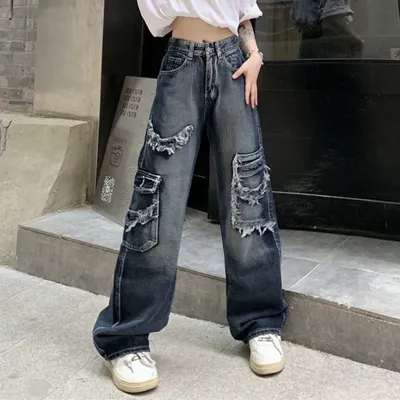 Джинсы багги женские. С чем носить baggy jeans