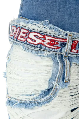 Diesel Outlet: 5-pocket jeans in washed denim - Black | Diesel jeans 00SWJE  09A17 online at GIGLIO.COM