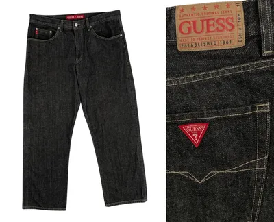 REPOP!! Vintage Guess Denim high waisted jeans circa... - Depop