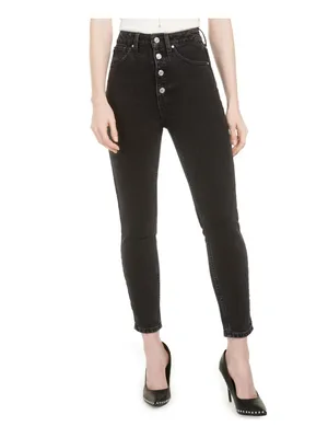 GUESS JEANS Women's High-Rise Button-Fly Skinny Jeans - Macy's