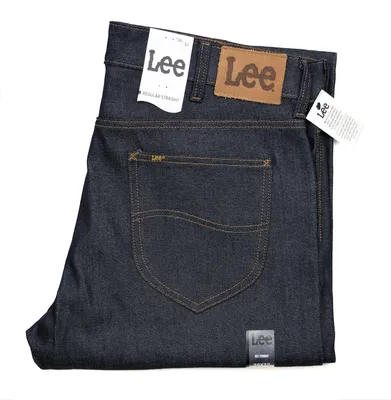 New Lee Straight Leg Selvedge Jeans Dark Raw Denim Men's Sizes Red Line  Riders | eBay