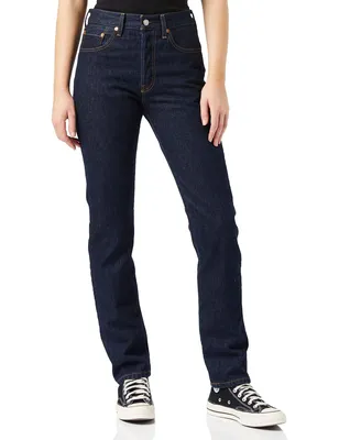 Джинсы женские Levi's 501 Jeans For Women Deep Breath Jeans синие 48 -  купить в Москве, цены на Мегамаркет