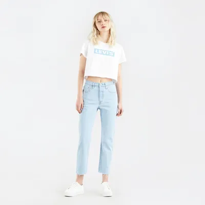 Джинсы женские LEVI'S 501 Crop, 36200-0180 - купить по выгодной цене |  Ashop.ru - мультибрендовый магазин одежды, обуви и аксессуаров