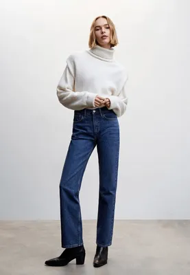 High-waist wideleg jeans - Women | MANGO OUTLET USA