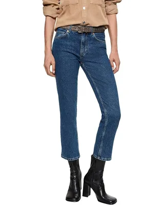 Slim cropped jeans - Women | MANGO OUTLET USA