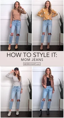 Mom Jeans Outfits: 4 Ways to Style Mom Jeans | Merrick's Art