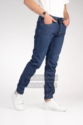 GOD BARON jeans Джинсы мужские на резинке зауженные к низу