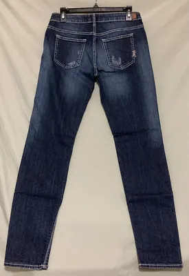 RIFLE Jeans CRUDELIA Sz29 SlimFit IndigoWash Distressed LowRise Ankle  Skinny NWT | eBay