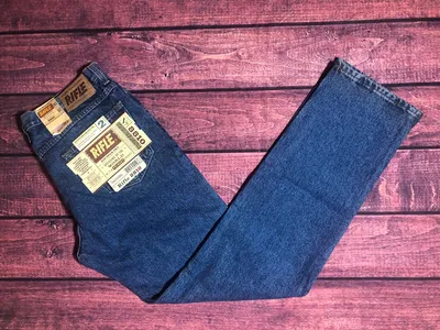 Rifle 8810 Jeans Trousers Vintage 90s / New With Label / Indigo Blue /  Regular High Waist / Made in Italy / Size 38 X 36 - Etsy Sweden