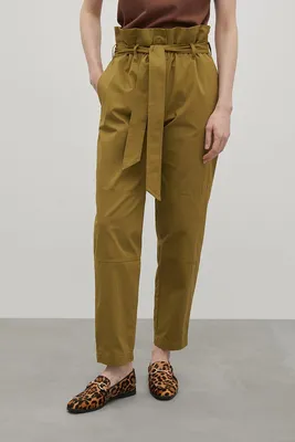 ДЖИНСЫ Z1975 WIDE LEG CROPPED С ВЫСОКОЙ ПОСАДКОЙ И РЕМНЕМ - ВЫЦВЕТШИЙ СИНИЙ  | ZARA Беларусь/Belarus