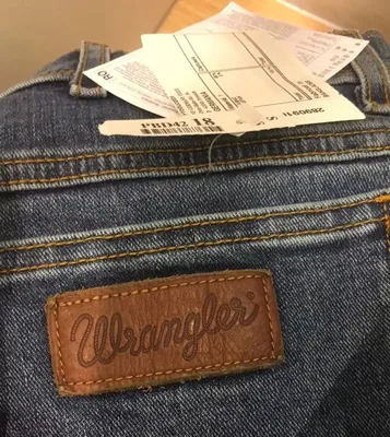 Wrangler - Texas Slim Blue Silk Jeans Bibloo.com