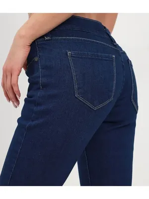 Джинсы женские прямые скинни темно-синие B Jeans 140706525 купить за 165  400 сум в интернет-магазине Wildberries