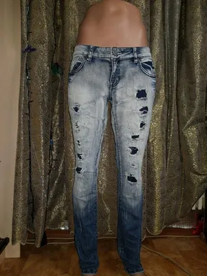 Продам женские джинсы skinny/скинни/ голубые узкие джинсы/ дырки на ко: 150  грн. - Узкие джинсы / skinny Одесса на Olx