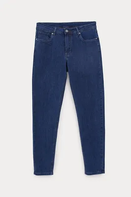 Джинсы wide leg с косыми швами цвет: голубой индиго, артикул: 3810011492 –  купить в интернет-магазине sela