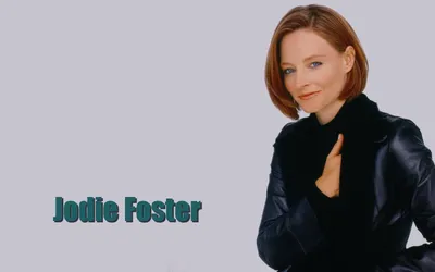 Скачать обои Джоди Фостер в черной куртке | Обои.com