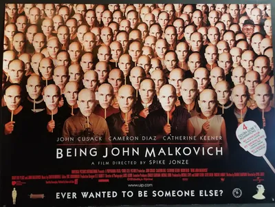 Быть Джоном Малковичем: оригинальный винтажный постер британского фильма — Etsy Canada