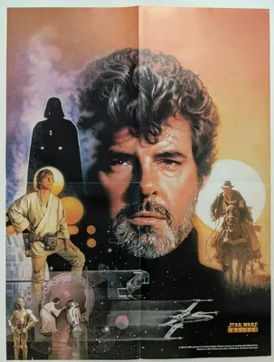 Джордж Лукас Звездные войны Индиана Джонс Постер ПРОМО Оригинал Люка Скайуокера | eBay