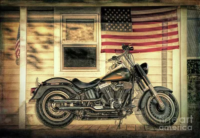 Harley Davidson Fat Boy Фотография Джорджа Робинсона - Fine Art America