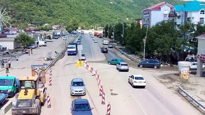 В Лермонтово почти полностью отремонтировали трассу Джубга — Сочи, которая  разрушилась при наводнении