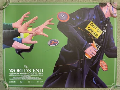 Конец света Саймон Пегг Ник Фрост Эдгар Райт Художественный принт Плакат Mondo Doaly | eBay