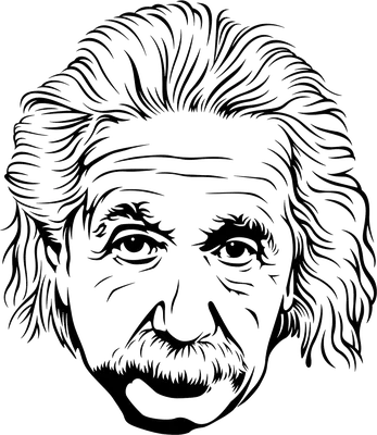 Эйнштейн рисунок - 73 фото