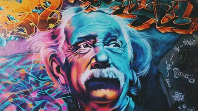 Альберт Эйнштейн арт - 64 фото