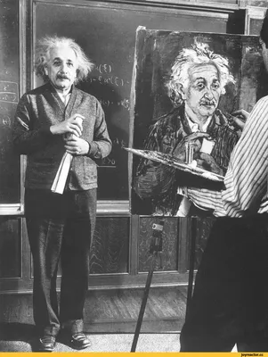 Этим натурщиком был Альберт Эйнштейн / старое фото :: Альберт Эйнштейн ::  портрет :: фото / смешные картинки и другие приколы: комиксы, гиф анимация,  видео, лучший интеллектуальный юмор.