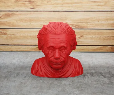 ᐉ Статуэтка бюст Альберт Эйнштейн 15 см Красный (12030010306)
