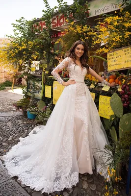 Свадебное платье Пэм Бритни Люкс - Свадебные платья больших размеров Москва
