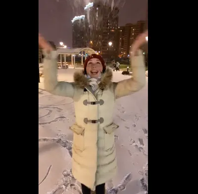 Туктамышева показала как радуется снегу. ФОТО - Sport.ru